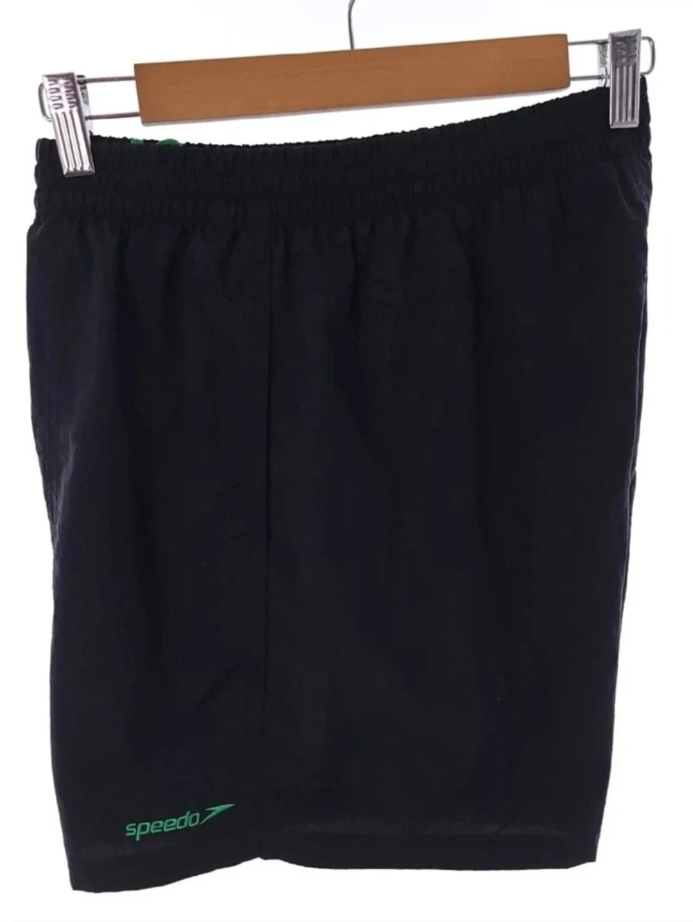 Speedo Black Green Mens Size Large Swim Trunk Inner Mesh